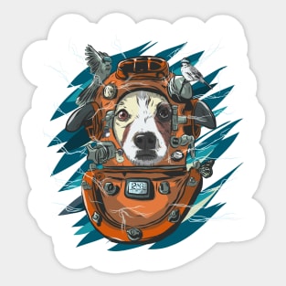 Time Dog Sticker